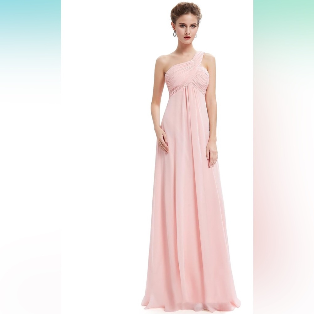 Ever Pretty Blush One-Shoulder Gown